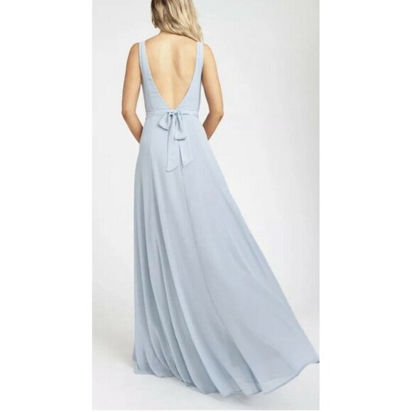 Show Me Your MuMu Women’s Blue Jenn Maxi Sleeveless Fitted‎ Dress SZ XXS - Picture 10 of 10